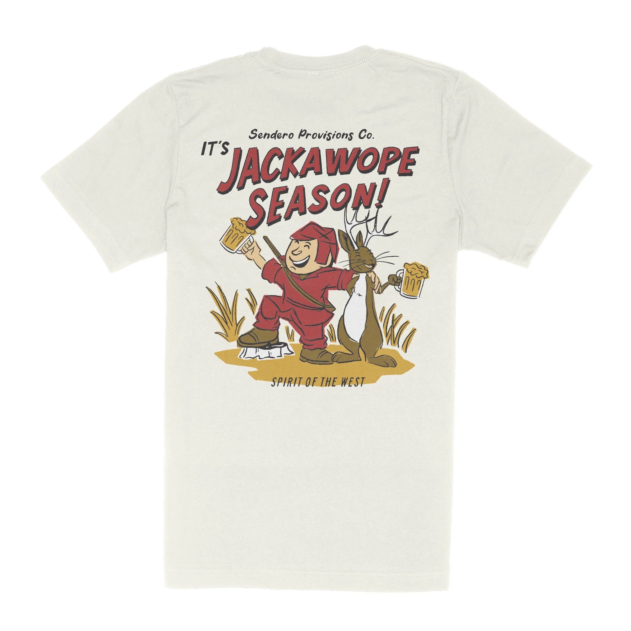 Jackawope T-Shirt- Vintage White